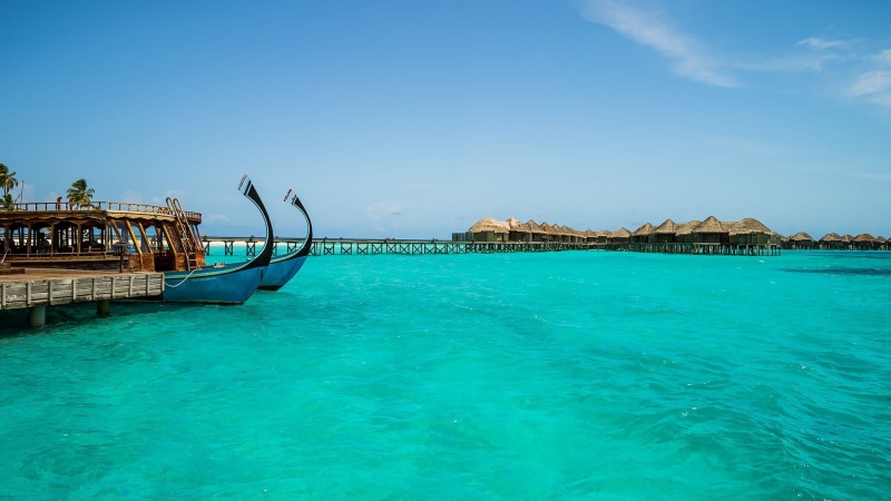 villas, picture, ocean, resort, 1080P, cocoa, como, island, indian, bungalow, maldives