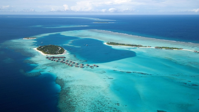 1080P, photography, ocean, resort, maldives, indian, rangali, aerial, island, conrad