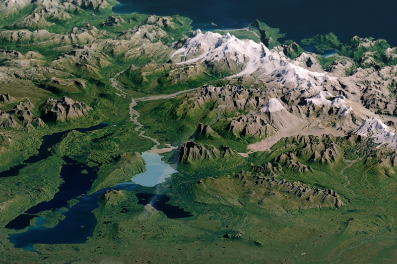 national, geography, mountains, Katmai National Park, katmai, non-urban scene, land, rock, scenics, formation, eroded, photo, United States, Alaska, tranquility