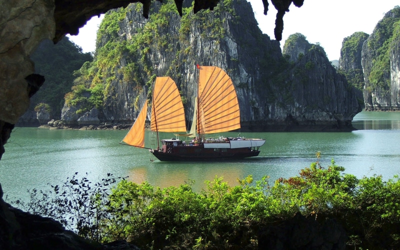 halong, vietnam, beautiful, bay, 2K