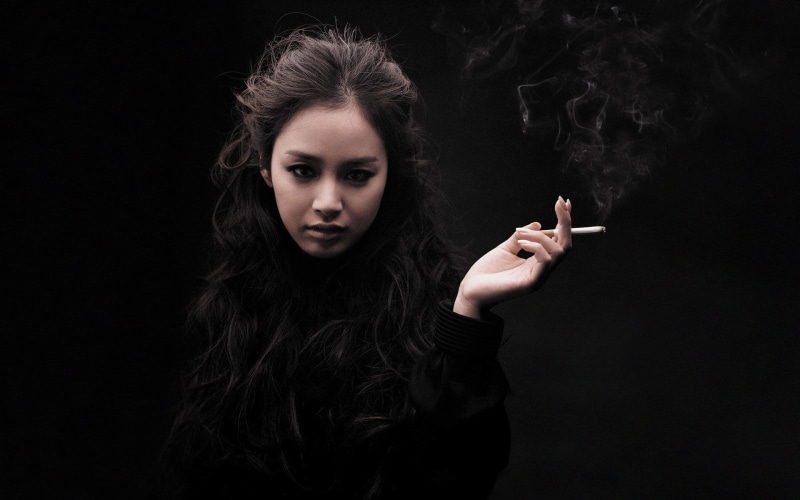 Black, Girl, Asia, Kim, Smoking, 1080P, hee, tae