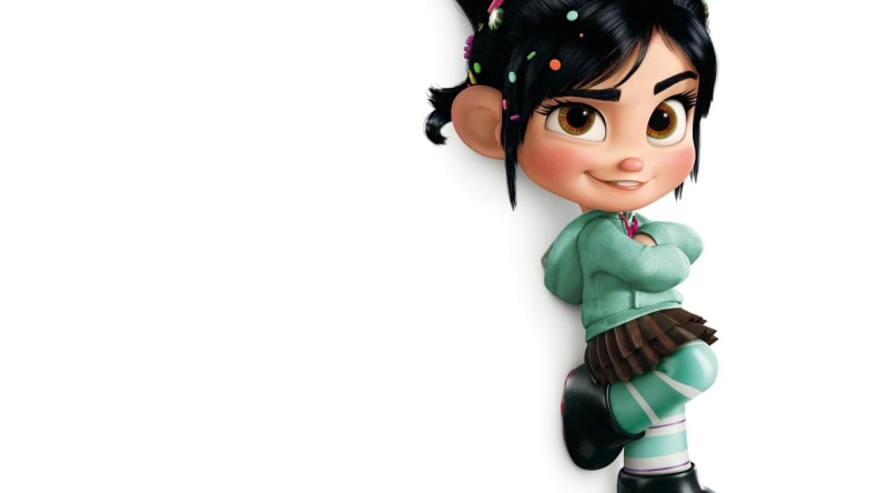 Wreck-It Ralph, hairstyle, innocence, lifestyles, 1080P, copy space, Vanellope von Schweetz, standing, white background, studio shot, representation, cut out