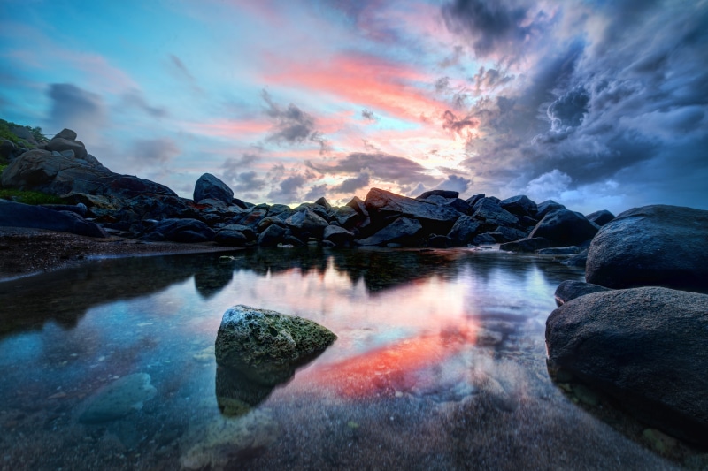 mountain, stone, grotto, landscape, volcanic, gorda, scenic, water, baths, hdr, rock - Object, bvi, outdoors, Antilles, pool, Edge, west indies, rocky  shore