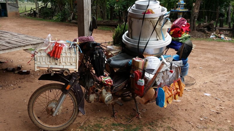 sell, business, men, culture, rural, mode of transportation, transport, indochina, people, store, bargain, clothing, street, adult, bicycle, architecture