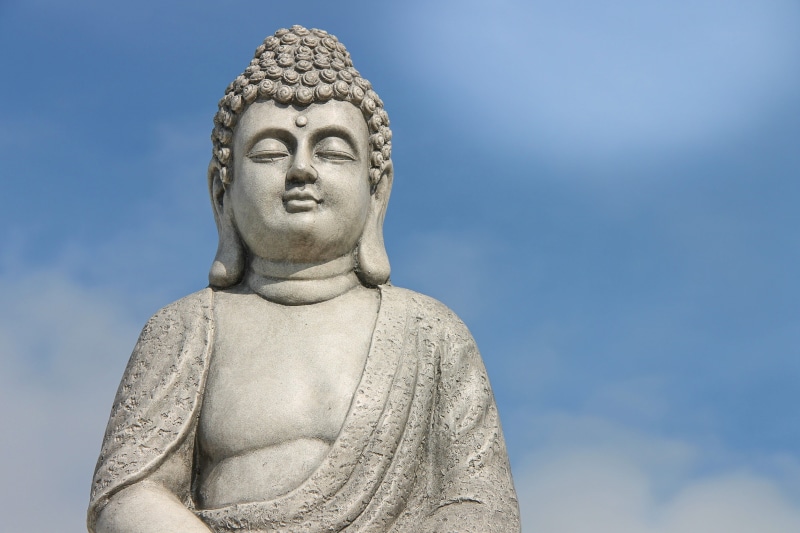 asia, fernöstlich, creativity, 4K, craft, believe, sky, statue, representation, male likeness, belief, spirituality, low angle view, rest, buddha statue