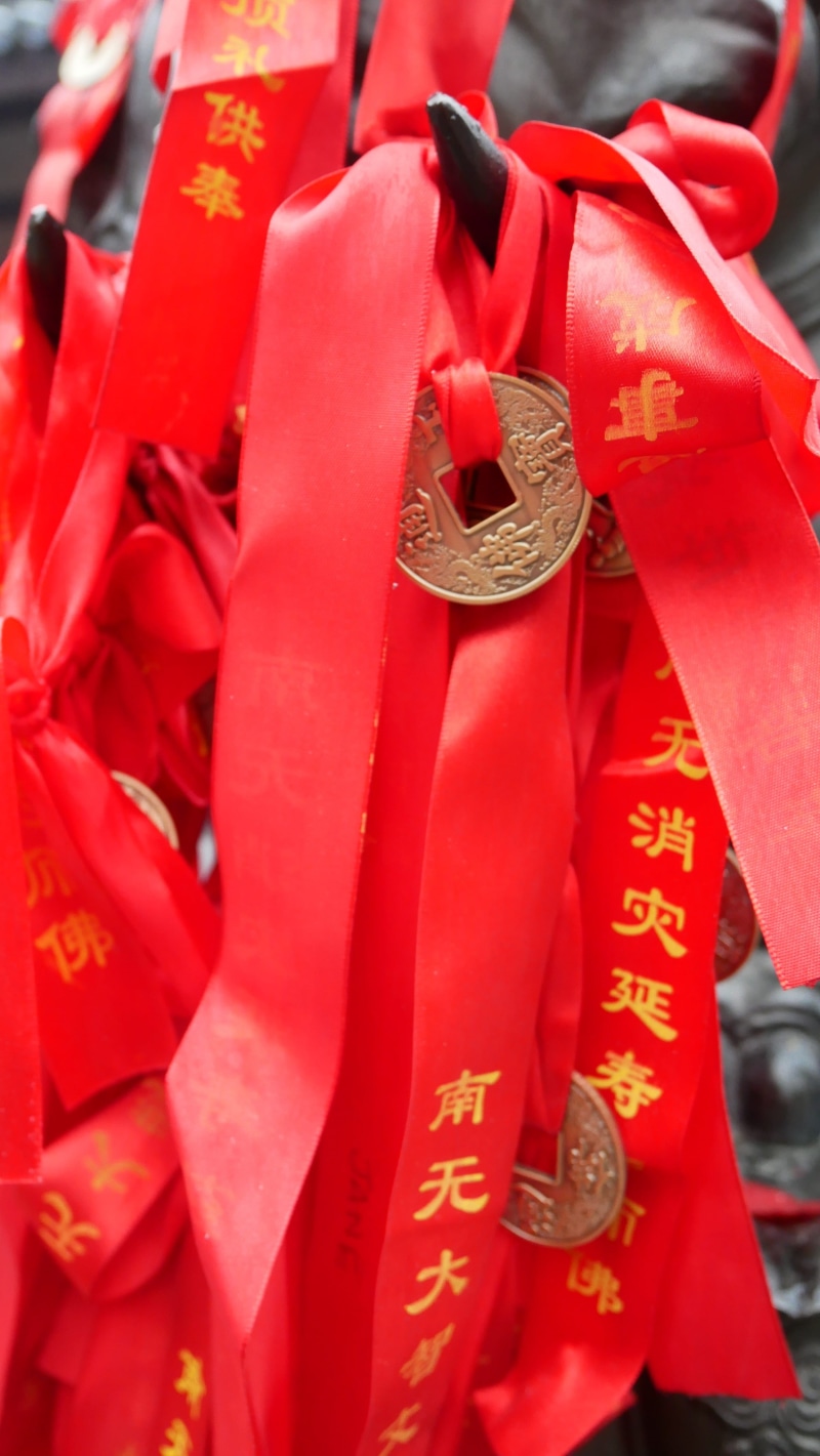 chinese new year, day, no people, script, focus on foreground, traditional clothing, celebration, buddhism, spirituality, belief, temple, close-up, meditation