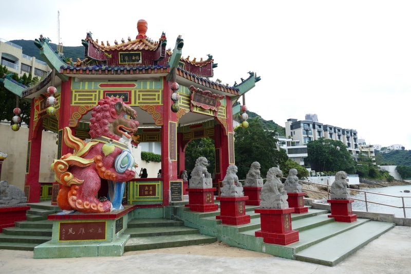 spirituality, shrine, building exterior, architecture, Asia, China, ancient, statue, nature, day, temple - Building, Hong Kong, red, china - East Asia