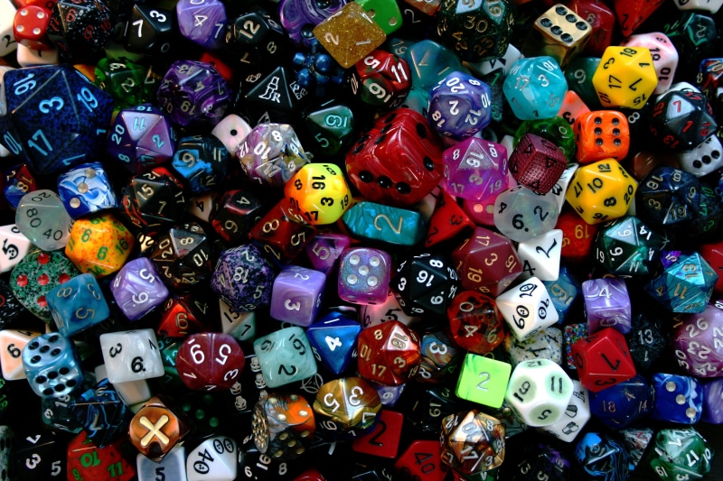 number cube, no people, directly above, luck, colorful, 4K, craps, heap, still life, instantaneous speed, collection, large group of objects, design, lot