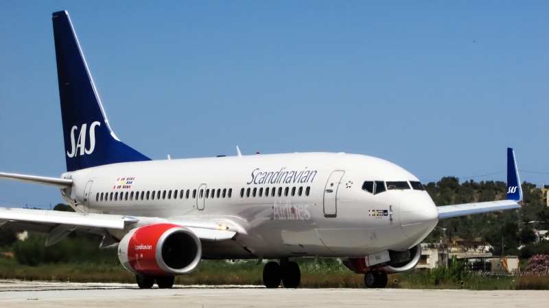departure, clear sky, summer, skiathos, jet engine, arrival, tourism, sas, sky, airliner, Airport, airlines, transportation, air vehicle, commercial airplane