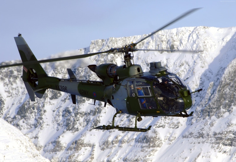 France Army, SA 341, helicopter, France Air Force, Sud-Aviation Gazelle, 2K