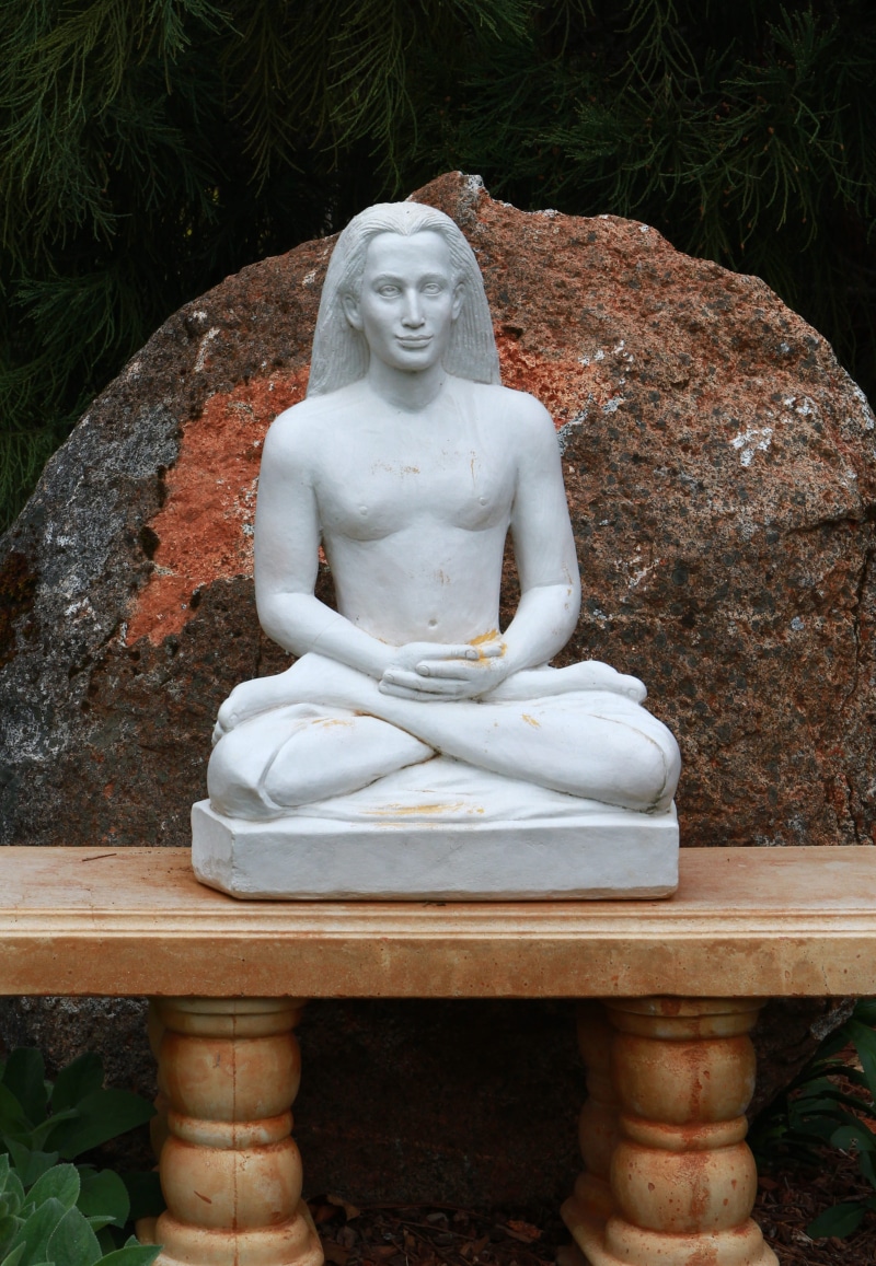 yoga guru, white color, guru, 4K, nature, human representation, spirituality, spiritual, solid, craft, cross-legged, meditation, no people, creativity