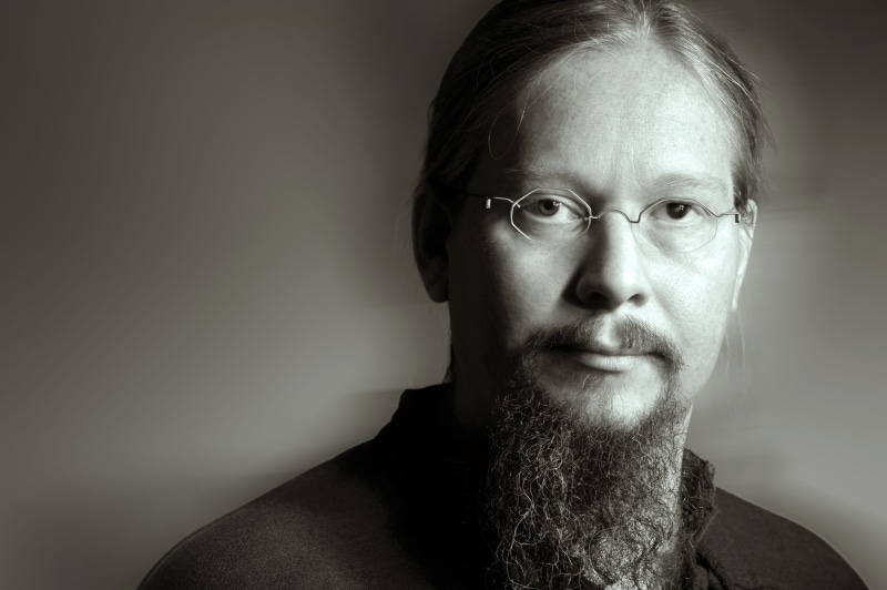 glasses, beautiful people, one person, facial hair, bart, masculinity, real people, black and white, portrait, human face, meditation, balanced, close-up