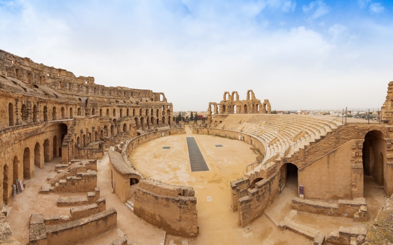 ruined, old ruin, building exterior, rome, history, amphitheater, arts culture and entertainment, amphitheatre, old, tourism, circus maximus, el djem, architecture