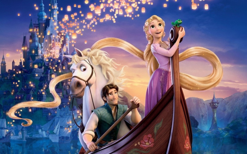 1080P, females, beauty, architecture, reflection, adult, transportation, Movie, nature, people, happiness, smiling, young women, two people, Maximus (Tangled)