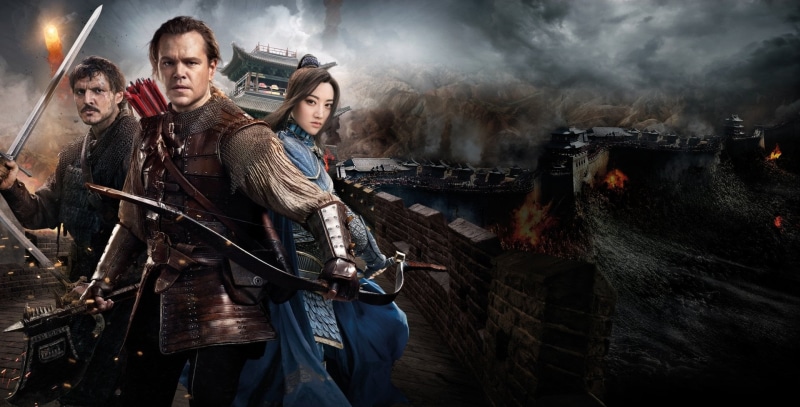 Pedro Pascal, clothing, fur, females, Tian Jing, young women, Matt Damon, The Great Wall, smoke - physical structure, young men, young adult, people, Movie