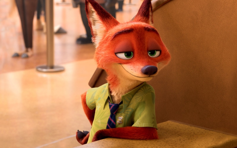 Zootopia, fun, cute, home interior, chihuahua - Dog, humor, domestic animals, pet clothing, people, wilde, sitting, action, Walt Disney, no people, one animal