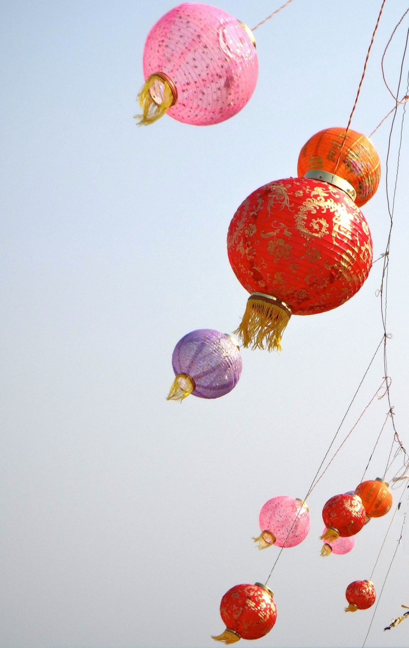 paper, no people, sky, freshness, white background, lantern, floating on water, daytime, food, nature, japanese, pink, decoration, studio shot, lanterns