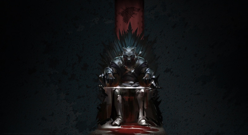 the direwolf, Robb stark, 1080P, a song of ice and fire, game of thrones, the iron throne
