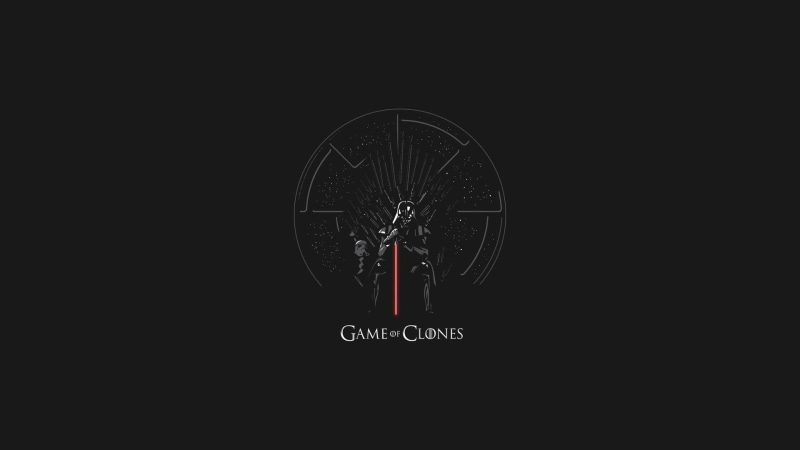 Iron Throne, 1080P, minimalism, Darth Vader, Star Wars, mix up, crossover, Game of Thrones