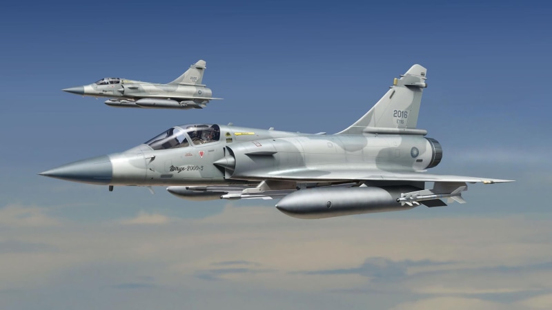 the fourth generation, Mirage 2000-5, 1080P, Dassault Aviation, upgraded export version, French multi-role fighter