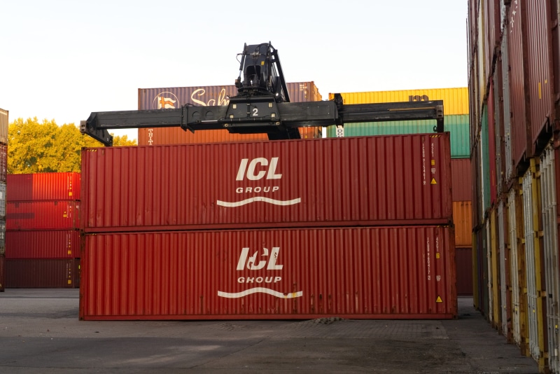 export, industry, trading, terminal, container, alloy, cargo container, sunrise, harbor, container handling, domestic room, mobile, stack, loading crane