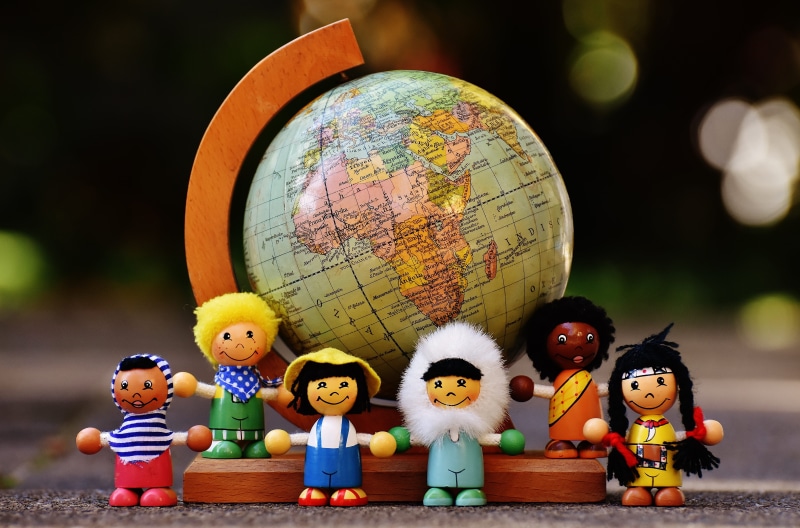 worldwide, figurine, multi colored, male likeness, children, six, friendship, funny, holzfigur, child, offspring, science, figures, space, childhood, human