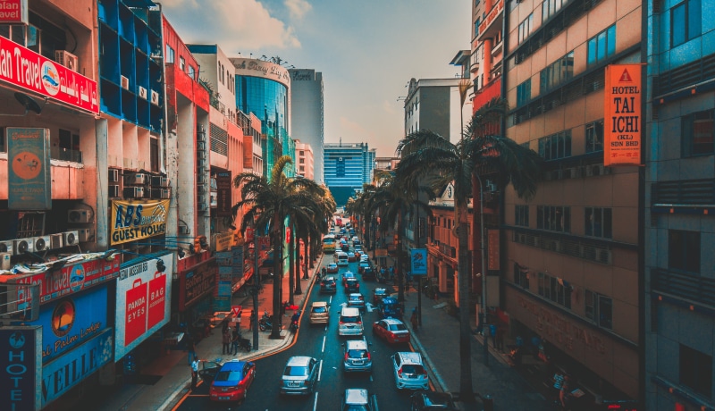 busy, transportation, incidental people, built structure, kuala lumpur, 2K, nature, city life, city, photography, architecture, office building exterior
