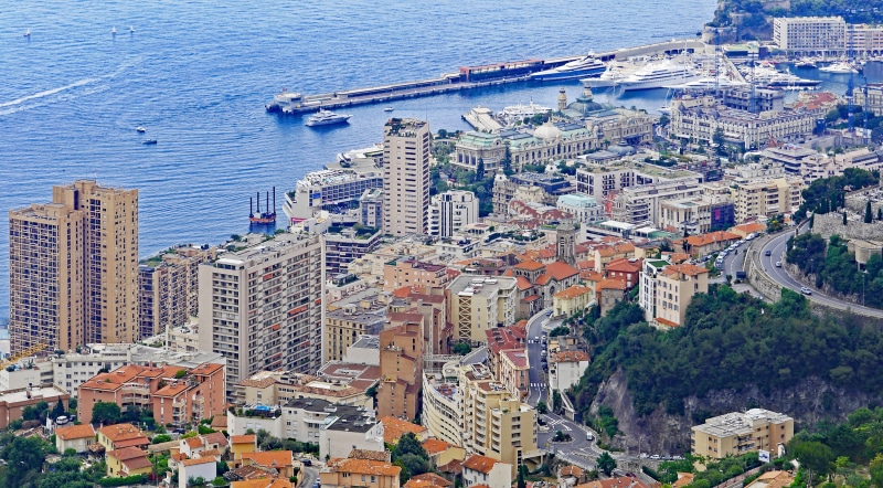 4K, water, cityscape, Monte Carlo, city state, Monaco, principality of, office building exterior, building exterior, transportation, day, mediterranean