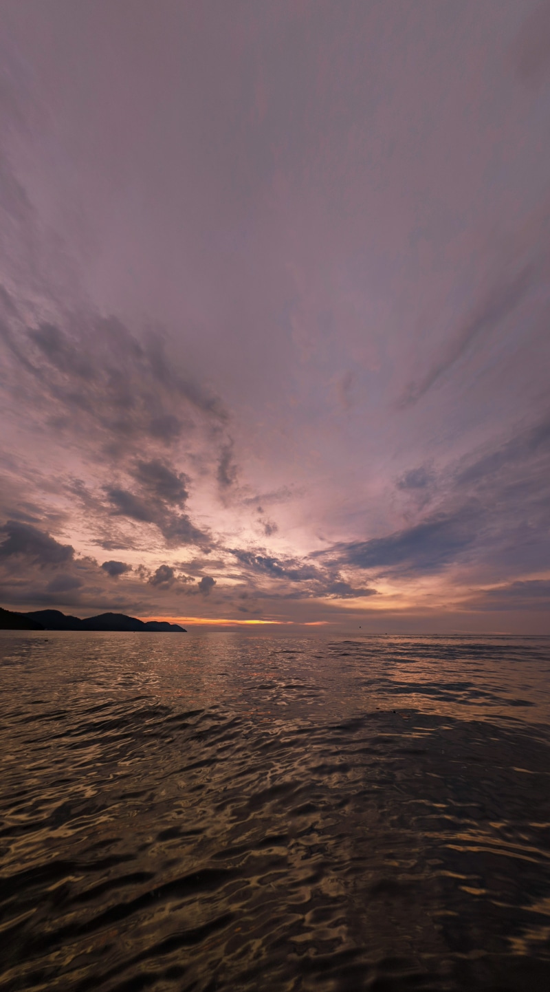 sunset, batu ferringhi, sea, sky, clouds, cloudscape, 72d, ocean, environment, dramatic sky, tranquility, idyllic, cloud - sky, malaysia, beauty in nature
