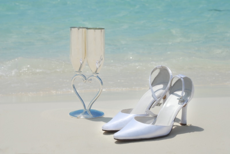 outdoors, still life, romantic, beautiful, ceremony, wedding, valentines, couple, happy, color, bridal shoes, adspublicity, relationship, sand, 4K, pair