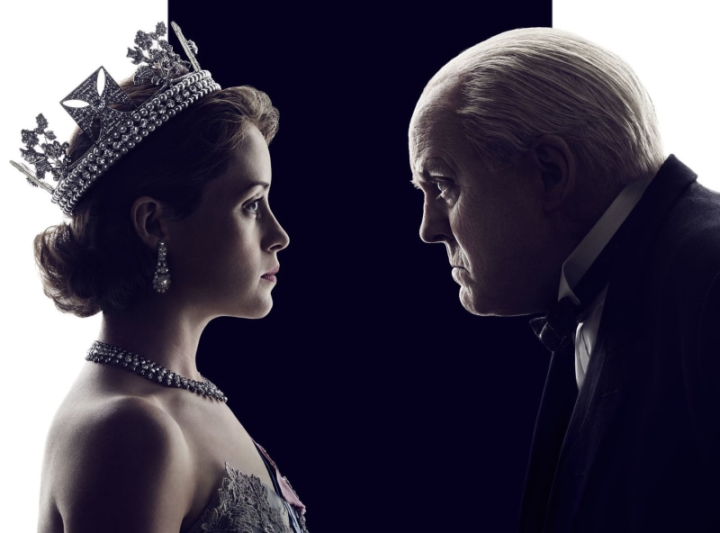 The Crown, John Lithgow, Queen Elizabeth II, Claire Foy, 1080P, TV Show, Winston Churchill