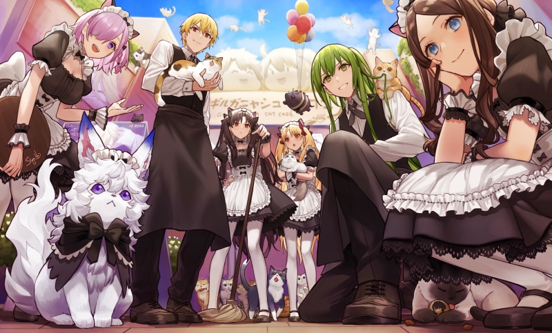 Fate Series, 4K, Fate/Grand Order, Mash Kyrielight, Leonardo Da Vinci (FGO), Ishtar (Fate Grand Order)