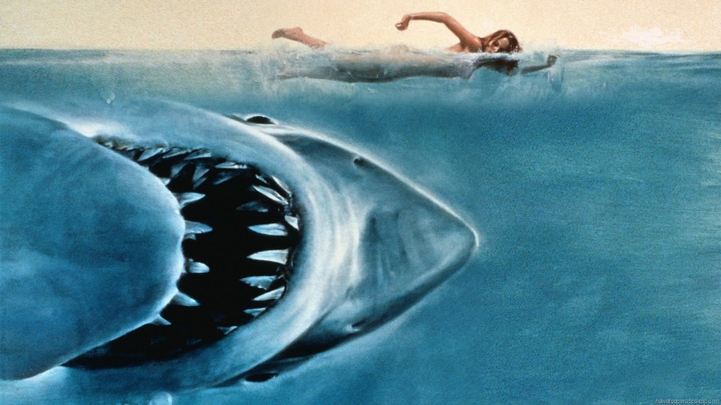 steven, digital, spielberg, art, posters, jaws, 1080P, fan, movie, movies, sharks