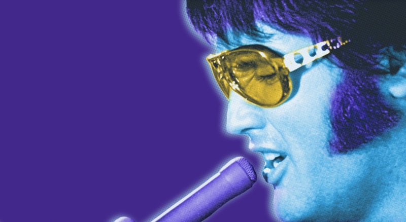 Purple, human body part, glasses, Vintage, multi colored, studio shot, illuminated, elvis presley, elvis, Music, 1080P, vibrant color, fashion, way, profile view