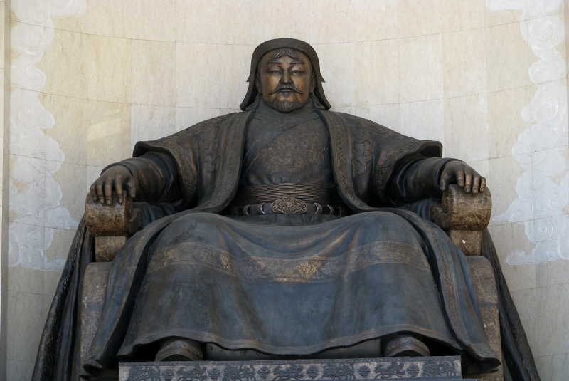 emperor, king, Mongols, history, 4K, Mongolia, Genghis Khan, statue