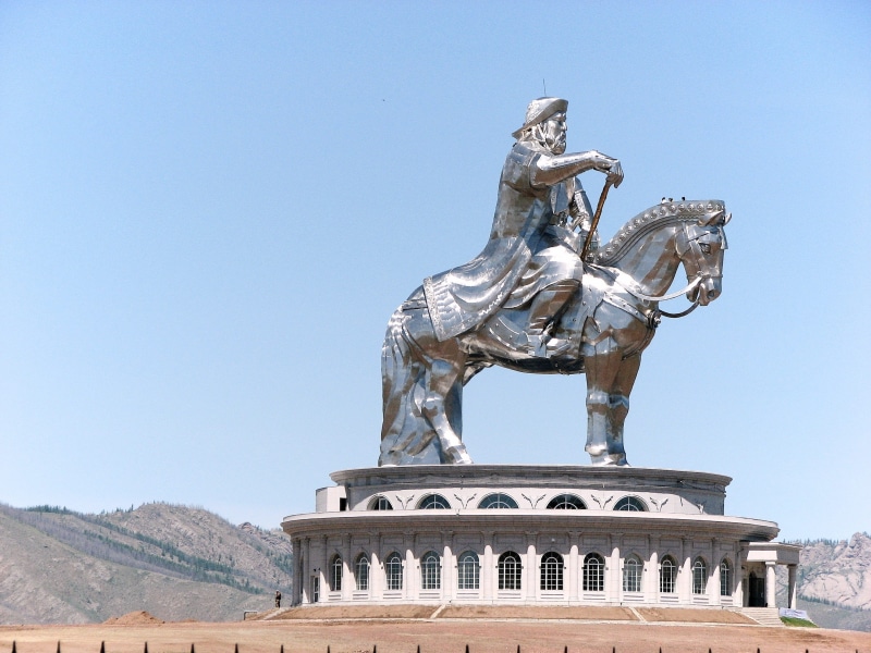 clear sky, sky, sculpture, empire, step, representation, travel destinations, statue, mongolia, architecture, no people, travel, creativity, architectural column