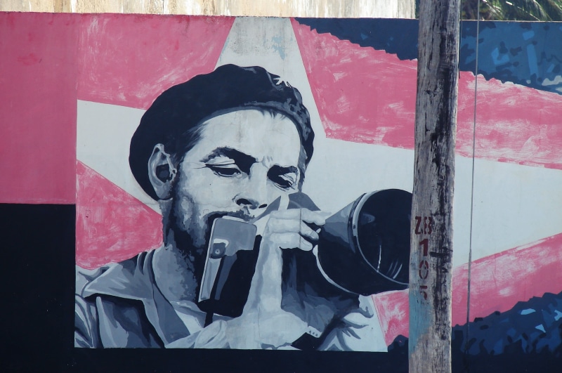 man, graffiti, auto post production filter, architecture, 2K, wall - building feature, art and craft, the pictures on the wall, che Guevara, creativity