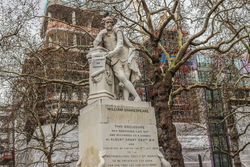 5K, England, London, William Shakespeare, statue, UK