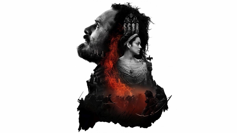 simple background, 1080P, William Shakespeare, Michael Fassbender, movie poster