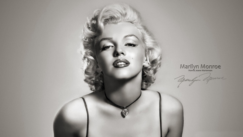 women, monroe, portraits, eyes, marilyn, 1080P, models, monochrome, faces
