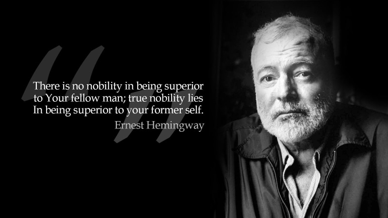 720P, grayscale, quotes, white, monochrome, Hemingway, black, ernest, And