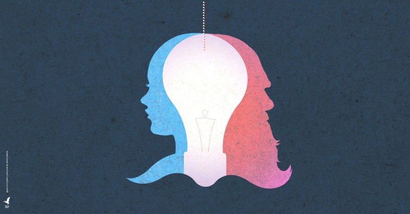 close-up, nature, studio shot, no people, indoors, backgrounds, creativity, hanging, food, body part, 2K, blue, single object, paint, sigmund freud lightbulb