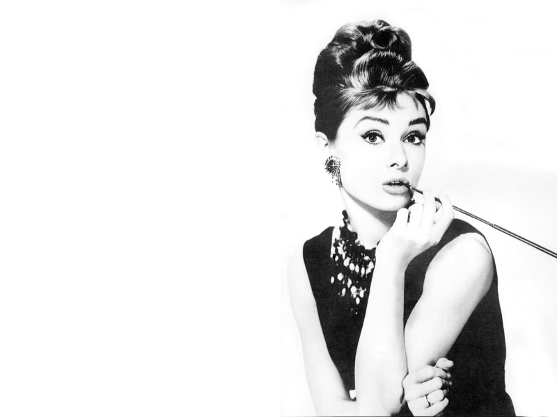 actress, monochrome, women, 2K, Holly Golightly, movies, Audrey Hepburn, Breakfast at Tiffanys