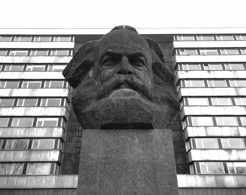 human representation, outdoors, 2K, man, urbane, craft, people, art and craft, architecture, building exterior, male, karl marx, portrait, person, sky