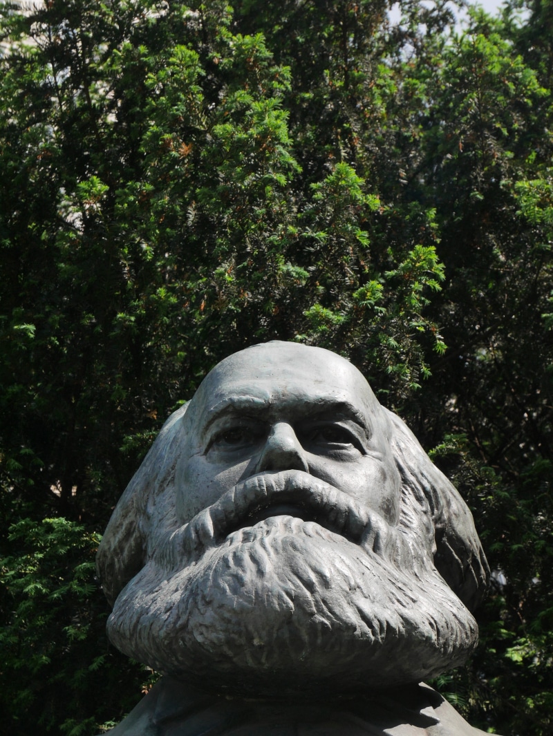 karl marx allee, sculpture, nature, craft, tree, animal wildlife, marxism, art and craft, ominous, spooky, outdoors, art of ddr, 4K, no people, male likeness