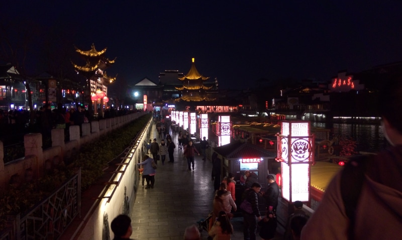 real people, 5K, illuminated, outdoors, nature, night, tourism, architecture, crowd, building exterior, lantern festival, lifestyles, travel destinations