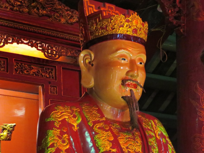 male likeness, religion, no people, day, celebration, spirituality, representation, close-up, sculpture, temple, carving - craft product, viet nam, gods