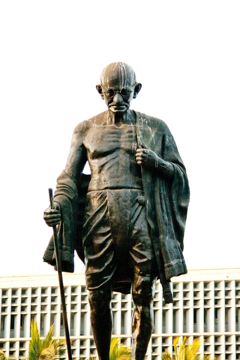 1080P, bronze, mahatma gandhi, statue, representation, creativity, male likeness, india, history, art and craft, no people, day, sculpture, built structure