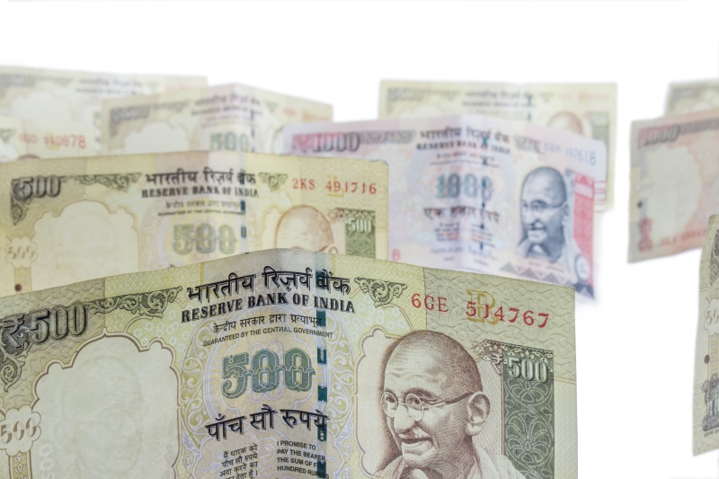 banknotes, indoors, expense, spend, number, indian, five, money, close-up, backgrounds, finance, 1000, profit, cash, wealth, human representation, lottery