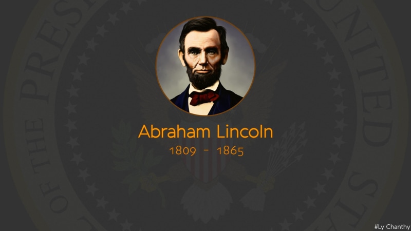 portrait, western script, men, lifestyles, real people, text, shape, beard, Abraham Lincoln, young adult, front view, facial hair, 1080P, circle, looking at camera
